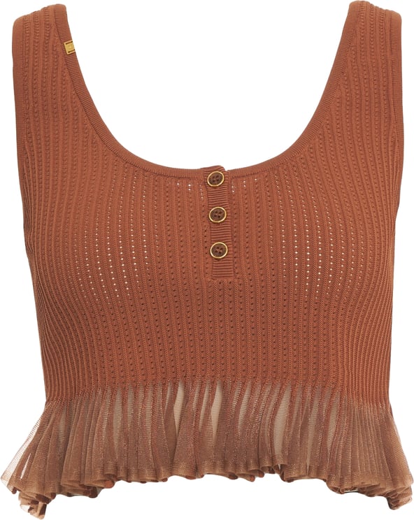 Elisabetta Franchi Openwork knit top