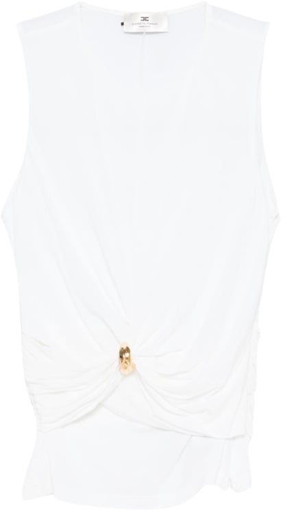 Elisabetta Franchi Top Ivory