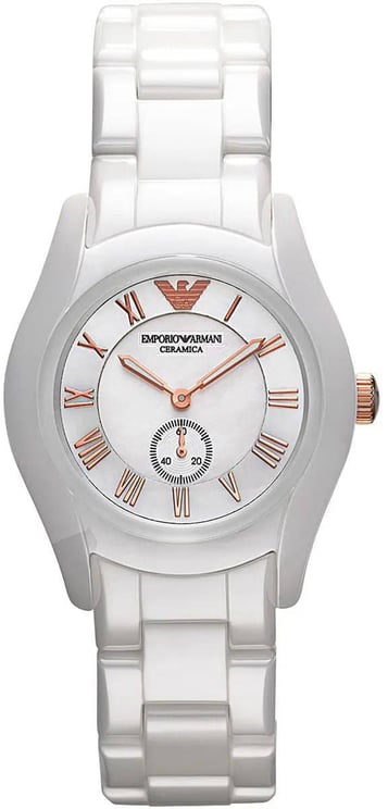 Emporio Armani Armani Dameshorloge AR1418 Keramiek Wit 35mm