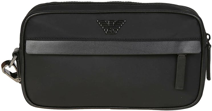 Emporio Armani Eagle Plaque Beauty Case Black