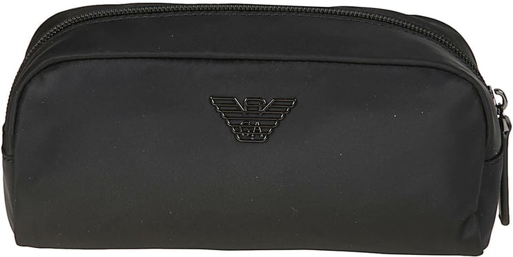 Emporio Armani Eagle Plaque Beauty Case Black