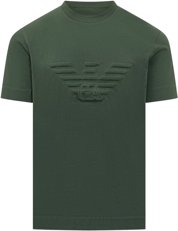 Emporio Armani T-shirt con Maxi Logo Frontale