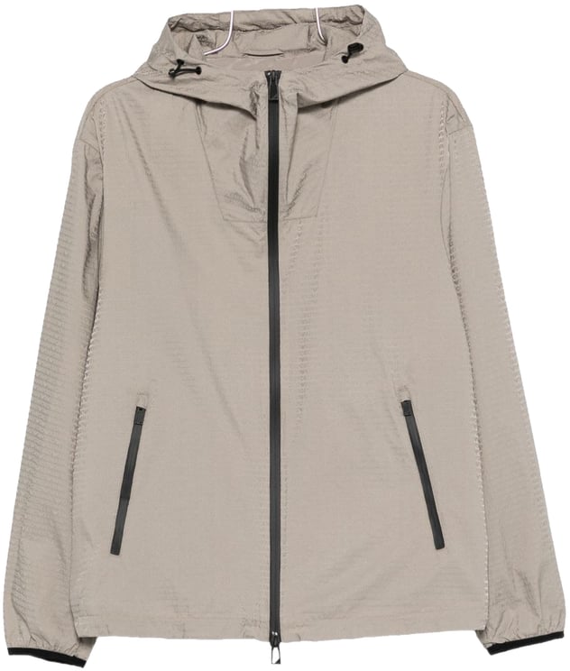Emporio Armani Coats Grey