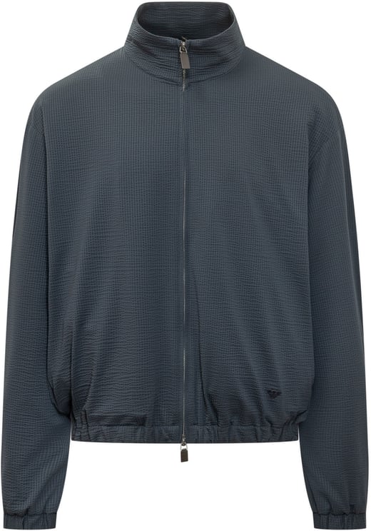 Emporio Armani Giacca Blouson con Zip e Collo Alto