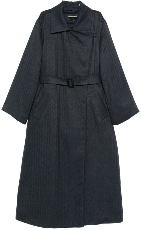 Emporio Armani Coats Blue