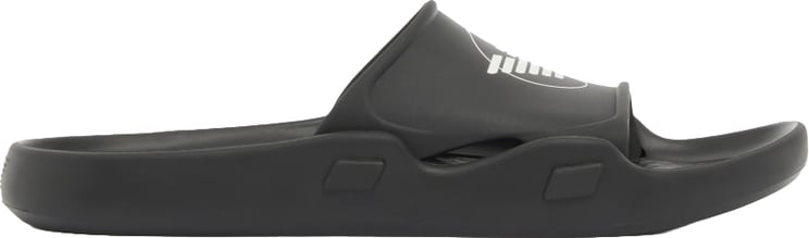 Emporio Armani Contoured PVC Eagle Sliders Black