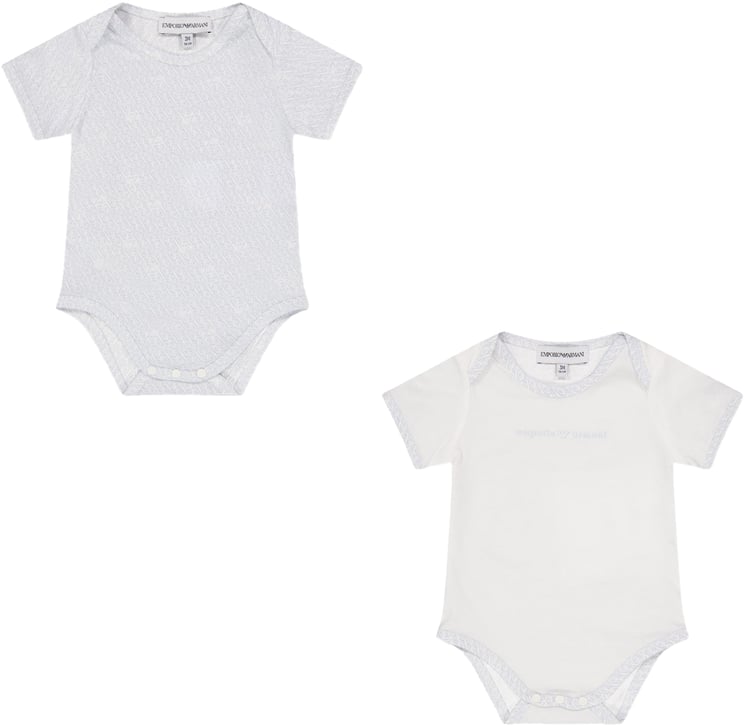 Emporio Armani Armani Baby Jongens Rompertje In Licht Blauw