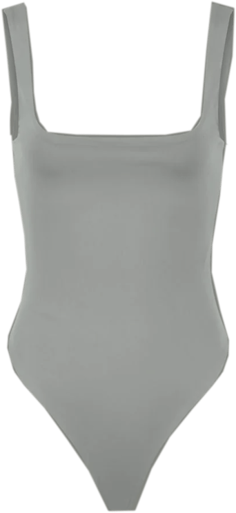 Entire Studios Square Neck Bodysuit Nylon Spandex Rhino