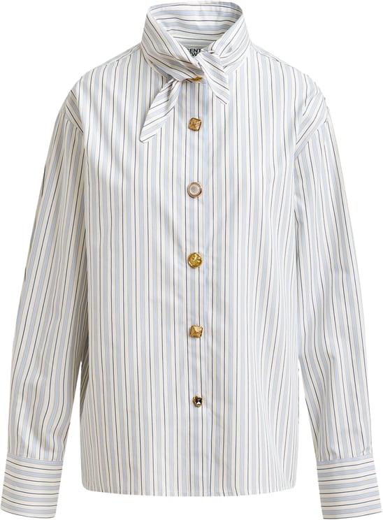 Essentiel Antwerp Essentiel Antwerp Pointy Collar Shirt Blouses Lichtblauw Jomato