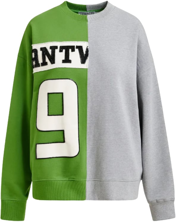 Essentiel Antwerp Essentiel Antwerp Embroidered Sweatshirt  Groen Jame