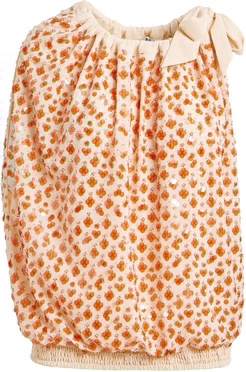 Essentiel Antwerp Essentiel Antwerp Sequin Smocked Top Tops Off White Jocelyn