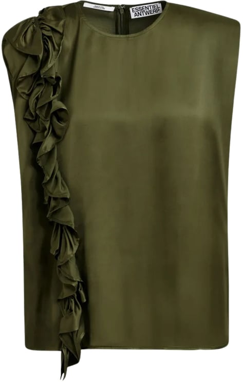 Essentiel Antwerp Essentiel Antwerp Sleeveless Top Tops Olijf Joey