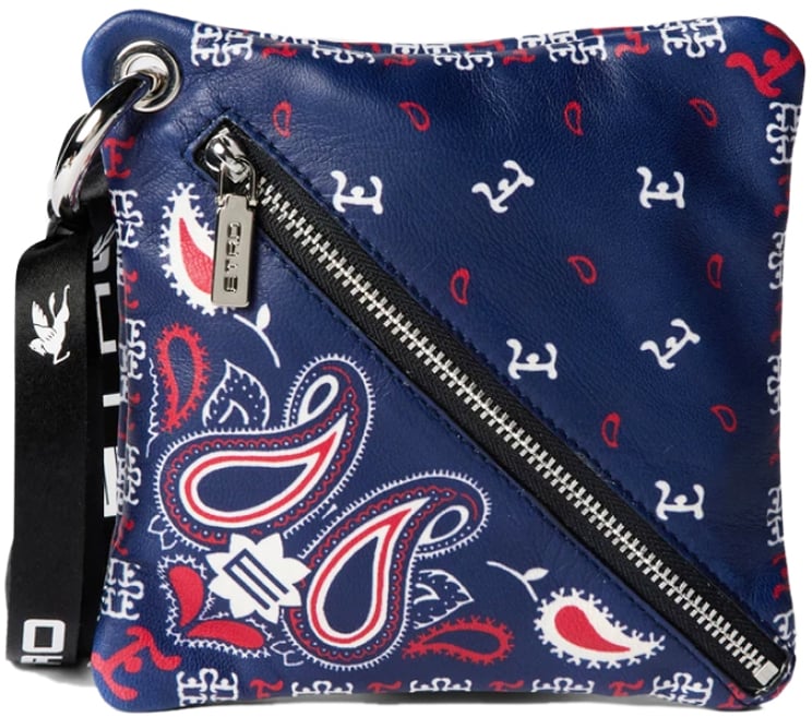 Etro Paisley Print Logo Pouch Bag