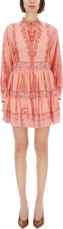 Etro Relaxed Fit Tiered Mini Dress