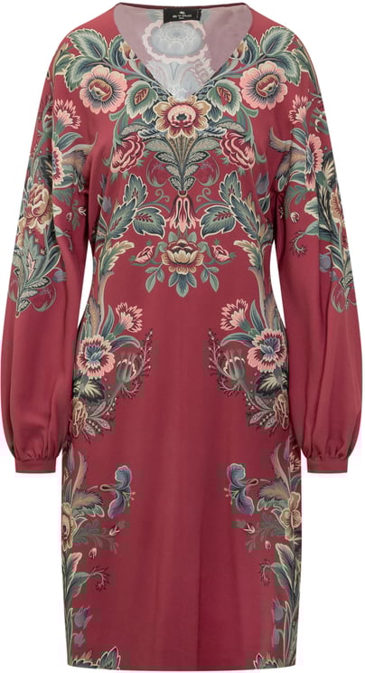 Etro Abito in Viscosa a Fantasia Floreale Etro