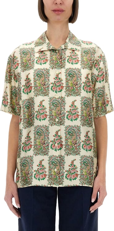 Etro Paisley And Floral Print Silk Shirt