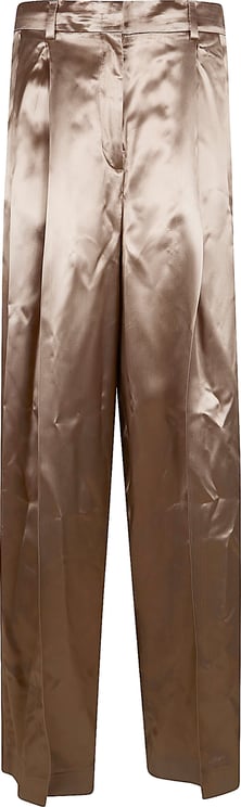 Fabiana Filippi Straight-Fit Satin-Finish Trousers