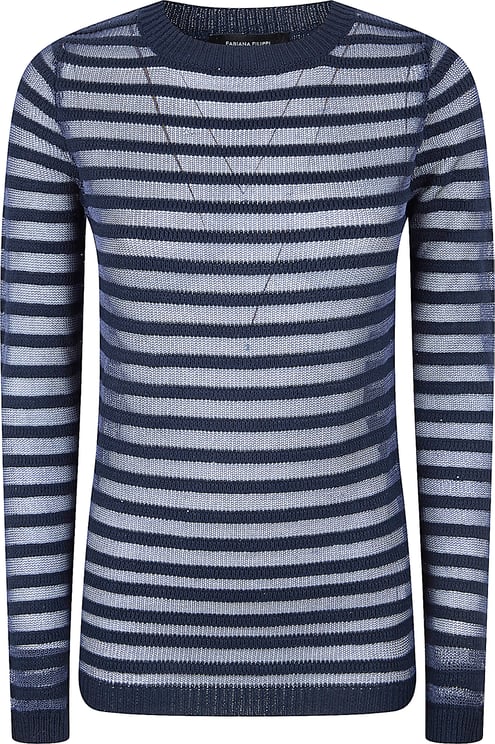 Fabiana Filippi Lightweight Cotton-Linen Sweater with Boat Neckline