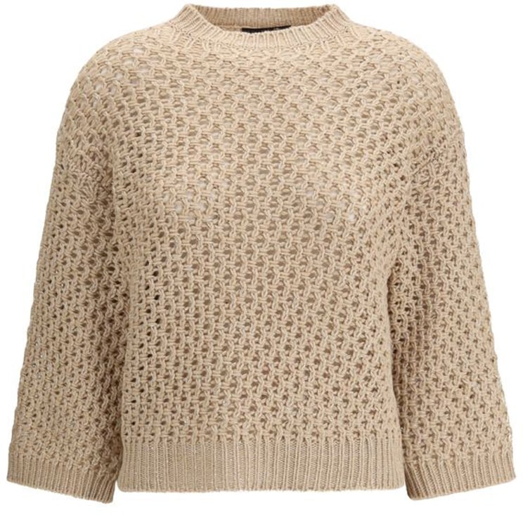 Fabiana Filippi Fabiana Filippi Beige Wool Oves Aries Sweatshirt