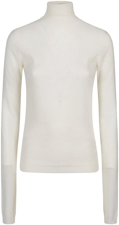 Fabiana Filippi Turtle Neck Sweater White