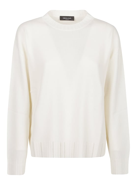 Fabiana Filippi Round Neck Sweater Nude
