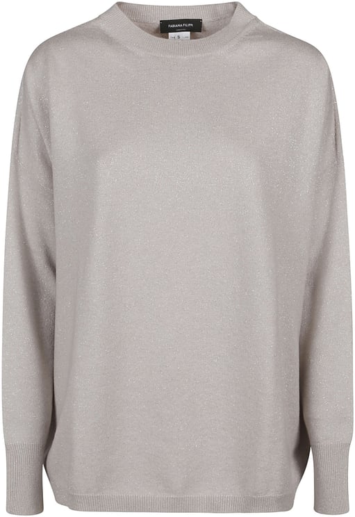 Fabiana Filippi Round Neck Sweater Nude