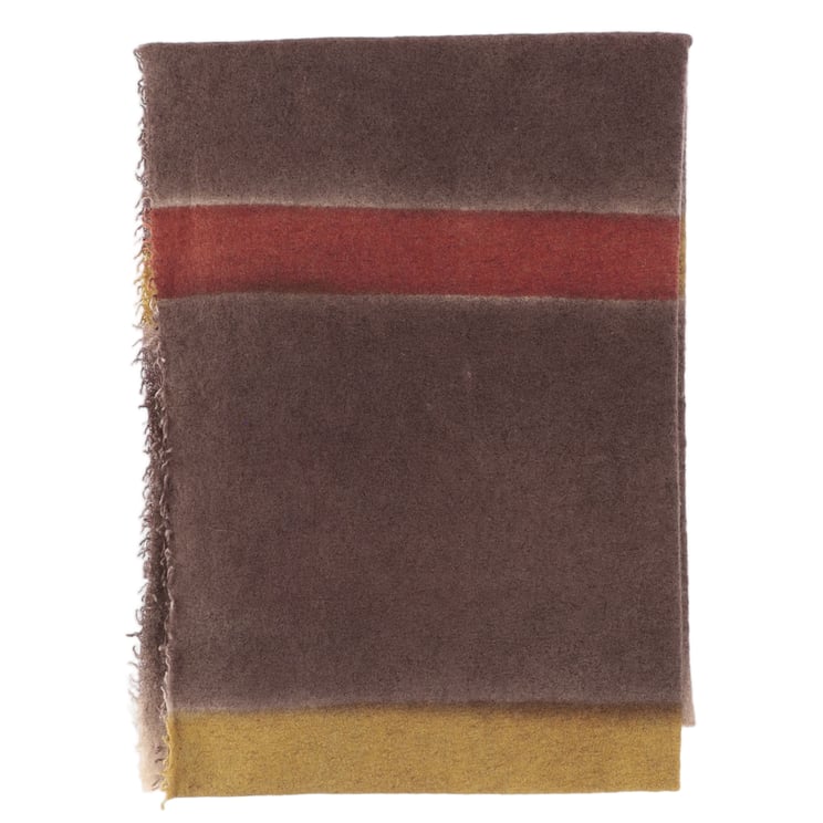 FALIERO SARTI Fringed Cashmere-Silk Scarf With Eros Pattern