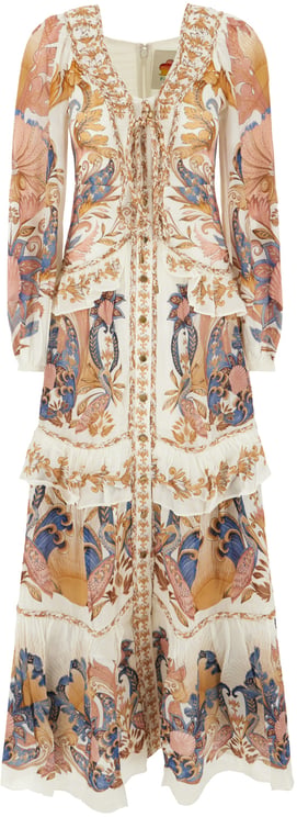 FARM Rio Farm Rio Printed viscose dress