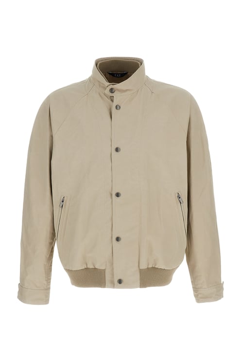 Fay Structured Beige Jacket with Clean Minimalist Design