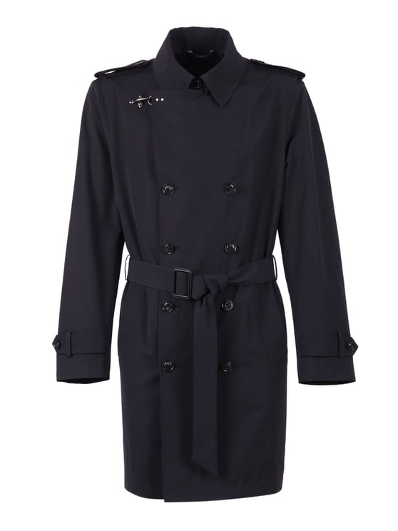 Fay Trench Regular Fit Double Breasted Trench Coat