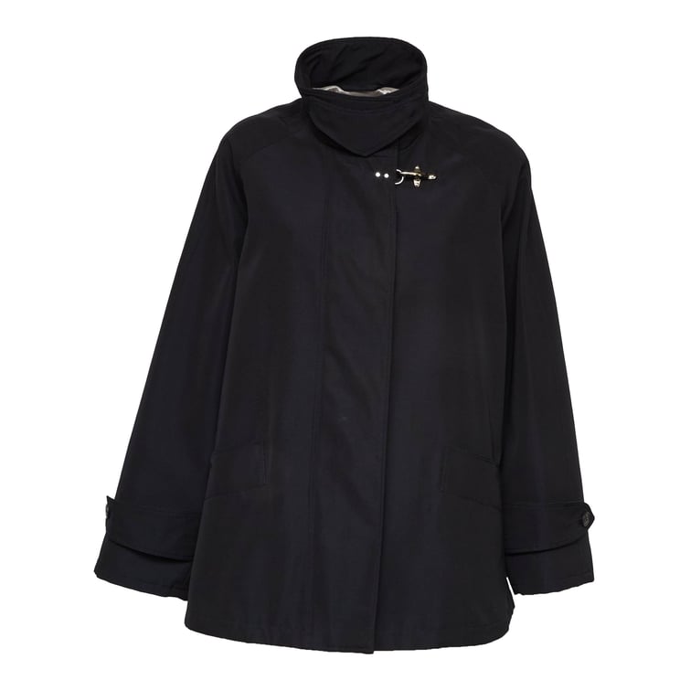 Fay Gancio Button-Up Pocket Peacoat