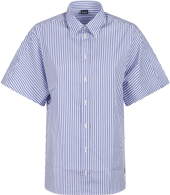 Fay Short Sleeve Shirt Blue