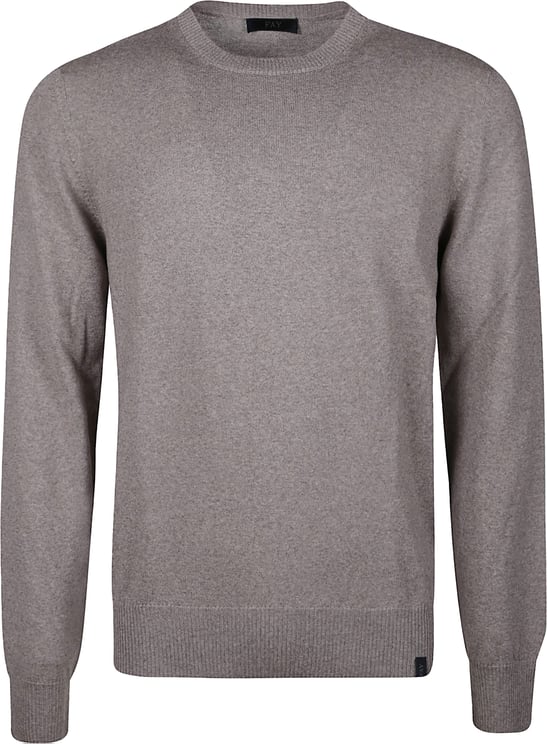 Fay Round Neck Sweater Green