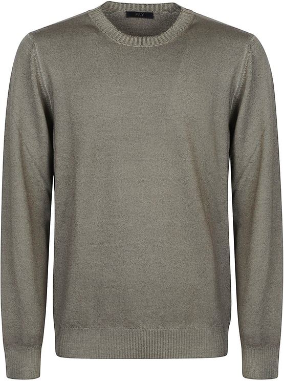 Fay Round Neck Sweater Green