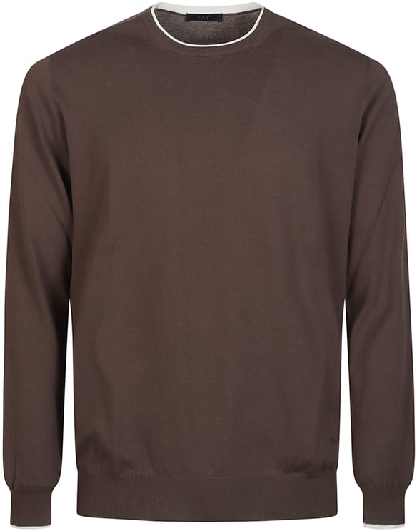 Fay Round Neck Sweater Multicolour
