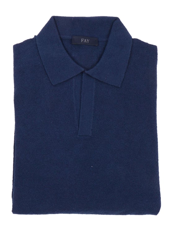 Fay Textured Short Sleeve Classic Polo Shirt