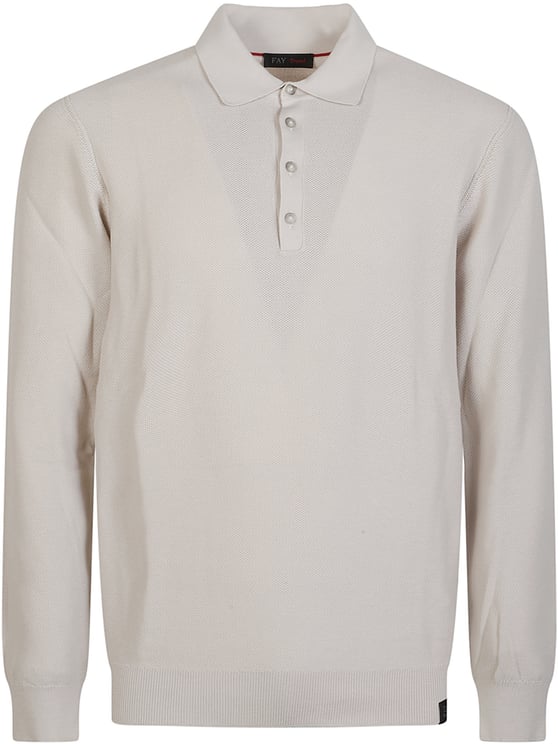 Fay Polo Neck Sweater Grey