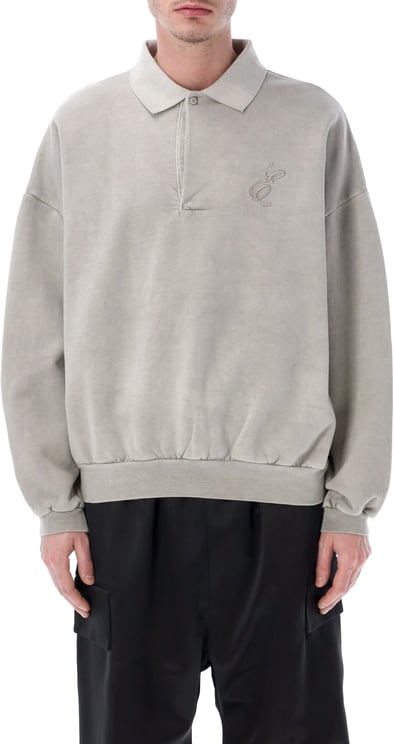 Fear of God Classic Polo Sweatshirt Smoke Grey