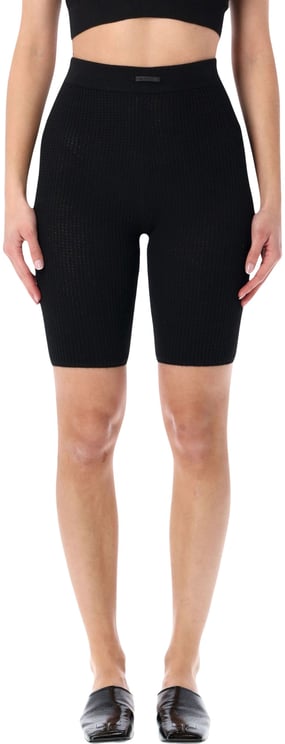 Fear of God Essentials Fear of God Waffle biker short homestead black