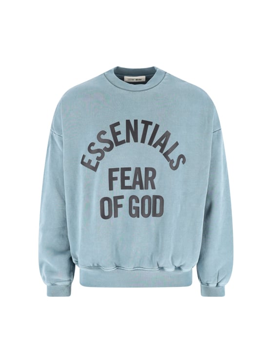 Fear of God Blue Relaxed Oversized Arched Logo Sweatshirt