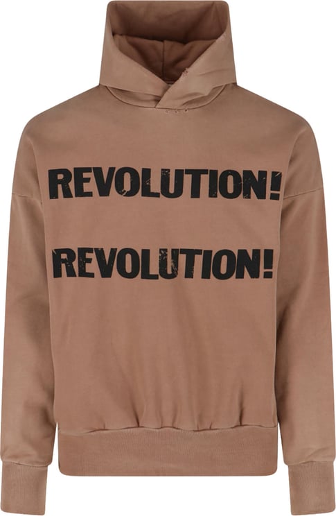 Fear of God "Revolution!" Hoodie, Beige Cotton