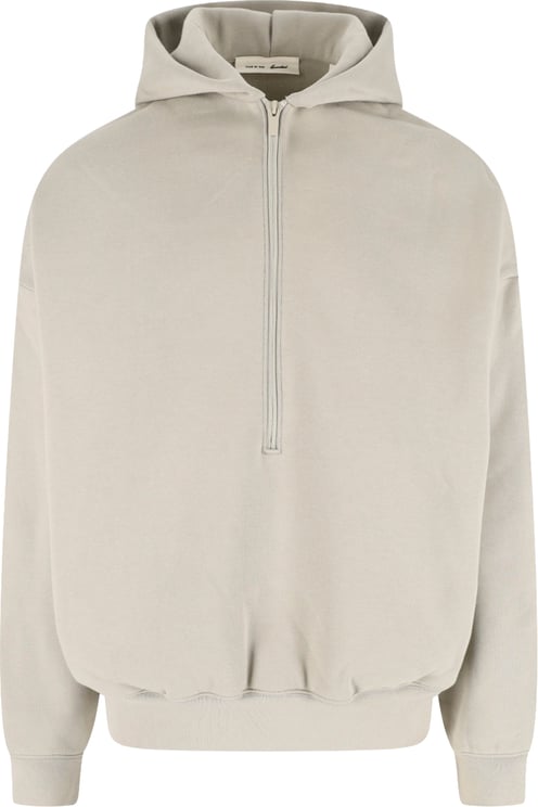 Fear of God Grey Half-Zip Property Of Essentials Hoodie