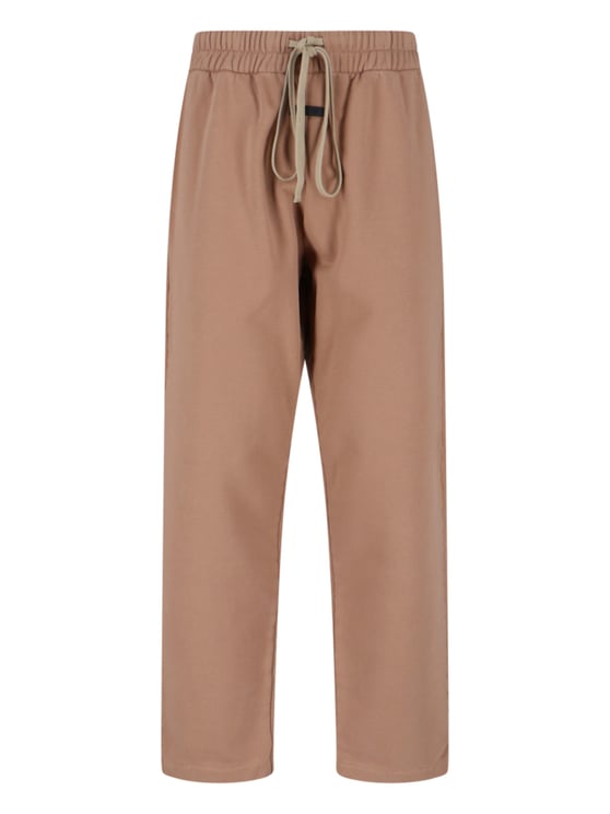 Fear of God Beige Cotton, Elastic Mid-Rise Sweatpants