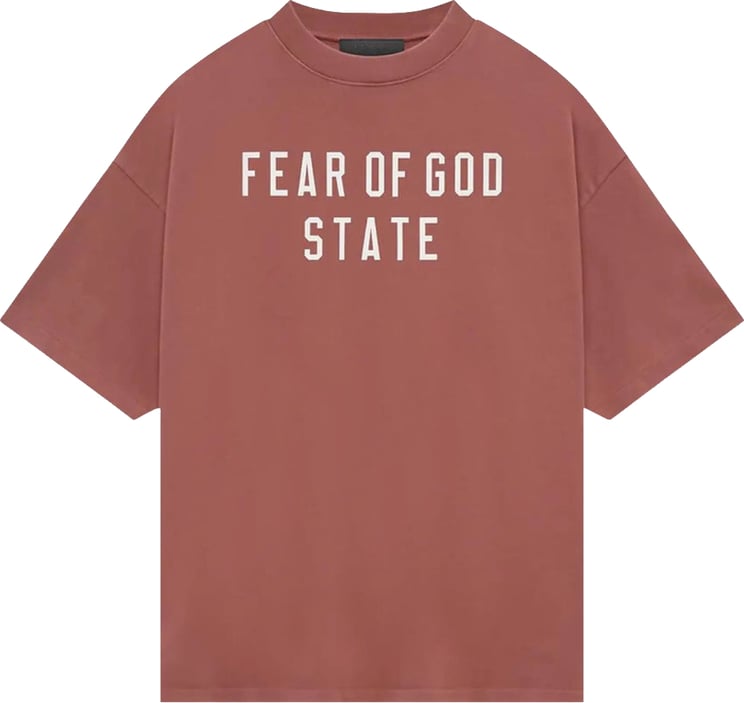 Fear of God Fear of God Essentials Crimson T-shirt