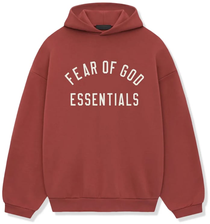 Fear of God Fear Of God Essentials FW24 Crimson Hoodie