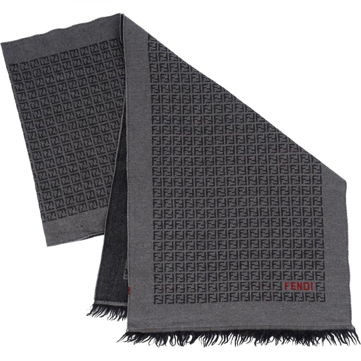 Fendi Fendi Wool Monogram FF Logo Schal Scarf