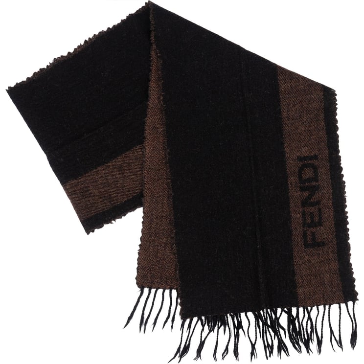 Fendi Fendi Wool Striped Scarf Schal