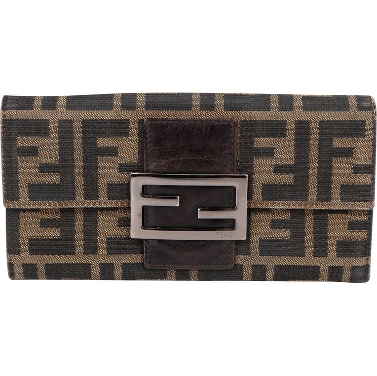 Fendi Fendi FF Monogram Baguette Buckle Wallet