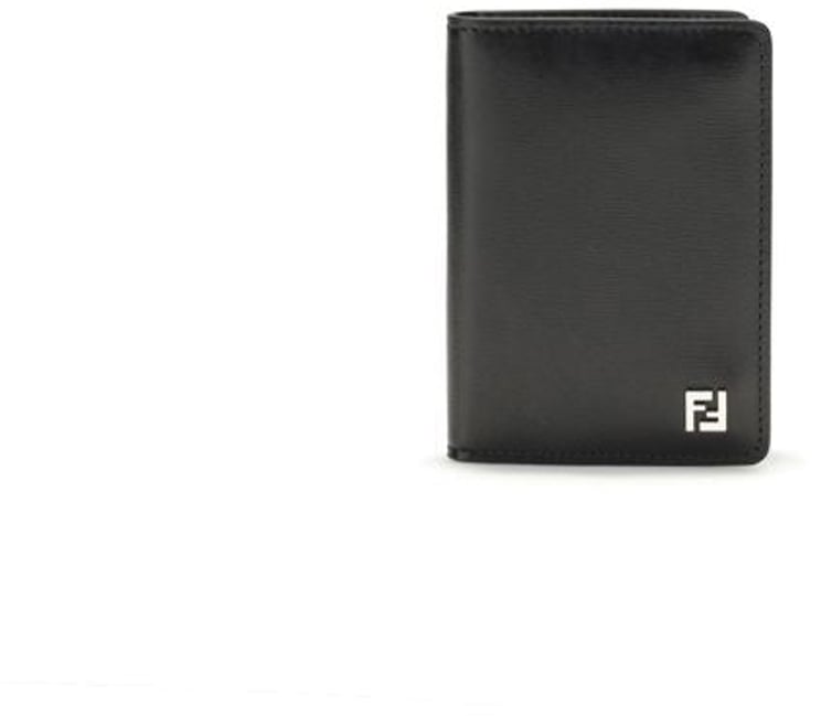 Fendi Fendi Black Calf Leather Bos Taurus Wallet