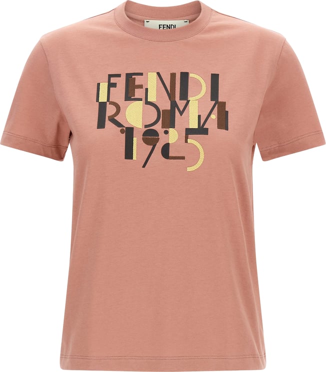 Fendi Fendi Multicolor Cotton T-Shirt